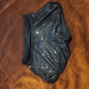 Black Sans Souci sequins shorts sz Medium